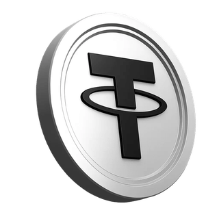 Dentro de la sección de confianza de la comunidad de trading, elemento de moneda Tether USDT